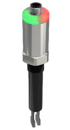 Icon Process Controls TFS-N-PT-6 Tuning Fork Level Switch with NPN output, PTFE, 6&quot;-