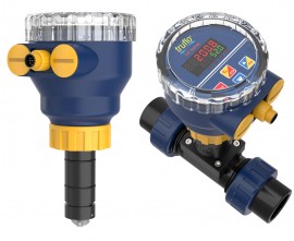 Icon Process Controls Truflo® TIF Series Insertion Paddle Wheel Flow Meter with PVDF body and Viton seals, 6 to 24&quot;-