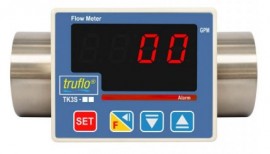 Icon Process Controls TK3S-08-SS Paddle Wheel Flow Meter with relay/flow rate pulse output, 0.25&amp;quot;-