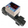Icon Process Controls TKS-15-P Paddle Wheel Flow Meter with relay/pulse, PVC, 0.5&amp;quot;-