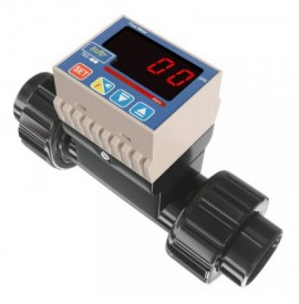 Icon Process Controls TKS-15-PF Paddle Wheel Flow Meter with relay/pulse, PVDF, 0.5&amp;quot;-