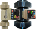 Icon Process Controls TKS-25-PP Flow Meter, Paddle Wheel with Relay Output, 1 in, ThRD/SDR11 Butt, PP body-