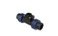 Icon Process Controls TUPA-PP-1 1&quot; True Union Tee Fitting, PP, Threaded End connection-