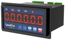 Icon Process Controls TVF-450P-1439 Flow Process Display with pulse input and 4-20mA + 2 x 5amp relay outputs, 24 V DC-