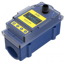 Icon Process Controls UF500-A-20-HT Truflo UF500 Clamp On Ultrasonic Flow Meter, 3/4'', Aluminum Material, LED Display, Flow Rate &amp; Totalizer, 4-20mA Output, M12 Connection-