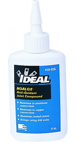 IDEAL Industries 30-026 Noalox, 4 oz Bottle, Aluminum Anti-Oxidant-