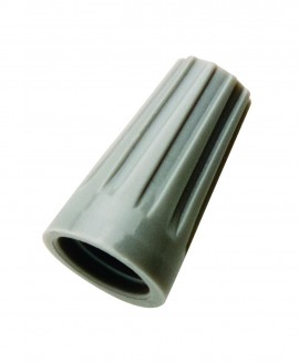 IDEAL Industries 30-071 Wire-Nut Wire Connector, model 71B, gray, pack of 100-