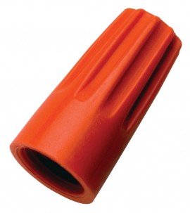 IDEAL Industries 30-073 Wire-Nut Connector, Model 73B Orange, 100-pack-