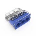 IDEAL Industries 30-1039 In-Sure Push-In Connector, Model 39 3-Port Blue, 50-pack-