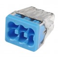 IDEAL Industries 30-1688 In-Sure Push-In Connector, 88 6-port blue, box of 2500-