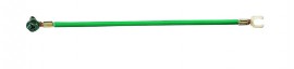 IDEAL Industries 30-3184 Stranded Ground Tail #10 Fork/#10 Ring/Ground Screw, 12 AWG, 25-pack-