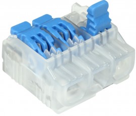 IDEAL Industries 30-35L23J In-Sure Lever Wire Connector, l23 3-port, 350-jar-