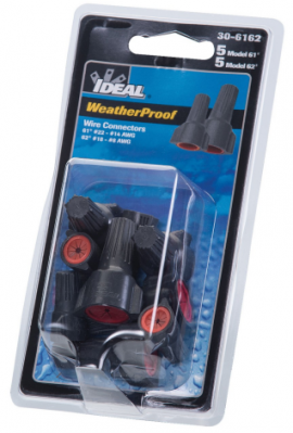 IDEAL Industries 30-6162 Weatherproof Wire Connector Combo Pack, 61/62, 10-pack-