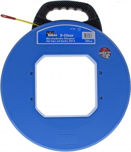 IDEAL Industries 31-088 S-Class® Fish Tape with Tuff-Grip Pro case and non-conductive tip, 200'-