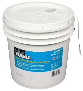 IDEAL Industries 31-400B-45 Pro-Pull™ Measuring Pull Tape, 400 lbs, 4500' bucket-