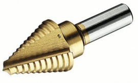 IDEAL Industries 35-513 Step Drill Bit, titanium nitrite, 1/4 to 7/8"-