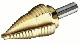 IDEAL Industries 35-515 Step Drill, titanium nitrite, &amp;frac14; to 1-&amp;frac18;&amp;quot;-