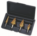 IDEAL Industries 35-520 Electrician&#039;s Step Bit Kit, titanium nitrite, 4-piece-