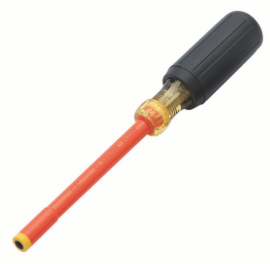 IDEAL Industries 35-9290 Insulated Nut Driver, &lt;sup&gt;3&lt;/sup&gt;&amp;frasl;&lt;sub&gt;16&lt;/sub&gt; x 5&amp;quot;-
