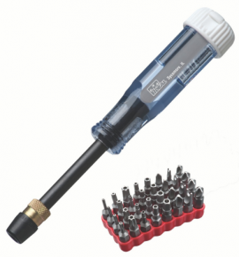 IDEAL Industries 35-933 Quick Change Screwdriver with tamper-proof bits, 33-piece-