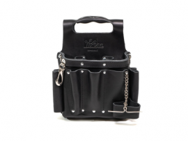 IDEAL Industries 35-950BLK Tuff-Tote<small><sup>&amp;reg;</sup></small> Tool Pouch with strap, premium leather, black-