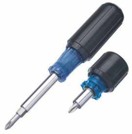 IDEAL Industries 35-954 Stubby, Multi-Bit Screwdriver and Nut Driver Combo, 6-in-1 and 6-in-1-