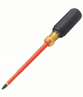 IDEAL Industries 35-9690 Insulated Screwdriver, #0 square, &amp;frac14; x 4&amp;quot;-