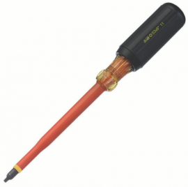 IDEAL Industries 35-9695 Insulated Screwdriver, #3 square, <sup>5</sup>&amp;frasl;<sub>16</sub> x 6&amp;quot;-