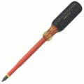 IDEAL Industries 35-9695 Insulated Screwdriver, #3 square, <sup>5</sup>&amp;frasl;<sub>16</sub> x 6&amp;quot;-