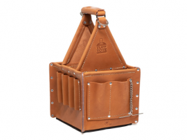 IDEAL Industries 35-975 Tuff-Tote&lt;small&gt;&lt;sup&gt;&amp;reg;&lt;/sup&gt;&lt;/small&gt; Ultimate Tool Carrier with strap, premium leather-