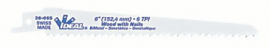 IDEAL Industries 36-065 Reciprocating Blade Wood with nails, 6", 6 tpi, 5-pack-