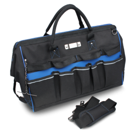 IDEAL Industries 37-012 Pro Series Large Mouth Tool Bag, 18"-
