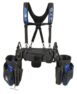 IDEAL Industries 37-070 Pro Series Tool Belt System Bundle with suspenders-