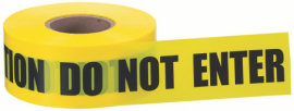 IDEAL Industries 42-002 Barricade Tape, "Caution Do Not Enter", 4 mil-