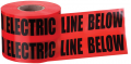 IDEAL Industries 42-151 Non-Detectable Underground Tape, "Caution Buried Electric Line Below", 6", red-