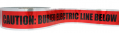 IDEAL Industries 42-201 Detectable Underground Tape, "Caution Buried Electric Line Below", 3", red-
