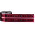 IDEAL Industries 42-251 Detectable Underground Tape, "Caution Buried Electric Line Below", 6", red-