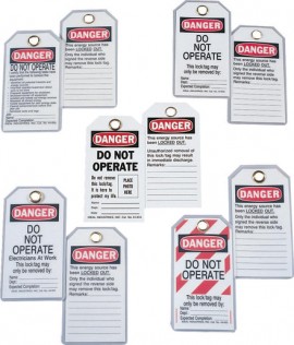 IDEAL Industries 44-1830 Heavy-Duty Lockout Tag "Do Not Operate", box of 100-