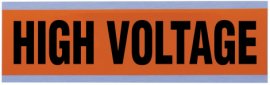 IDEAL Industries 44-292 Voltage/Conduit Marker Card, high voltage, large, 5-pack-