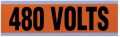 IDEAL Industries 44-314 Voltage and Conduit Marker Card, &quot;480V&quot;, large, 5-pack-