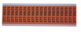IDEAL Industries 44-410 Voltage and Conduit Marker Card, &quot;277V&quot;, small, 90-pack-