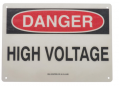 IDEAL Industries 44-862 Safety Sign, "Danger-High Voltage", fiberglass-