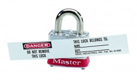 IDEAL Industries 44-898 Vinyl Lock Labels and Overlaminates, 8-pack-
