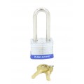 IDEAL Industries 44-901 Steel Padlock, 2" shackle, blue-