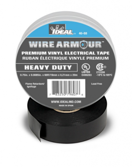 IDEAL Industries 46-88 Wire Armour&amp;reg; Heavy Duty Electrical Tape, 3/4&amp;quot;, 8.50 Mil-