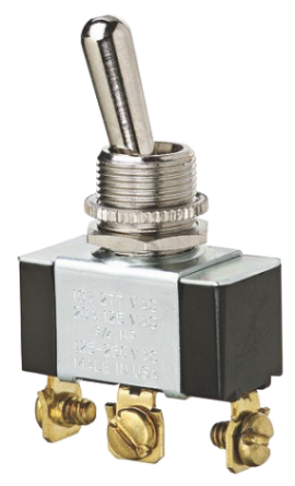 IDEAL Industries 774,016 Heavy-Duty Toggle Switch, DPDT, (On)-Off-(On), Screw-