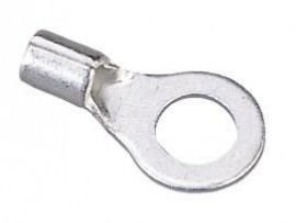 IDEAL Industries 83-0611 Non-Insulated Ring Terminal, 4 AWG, 1/4&amp;quot; Stud, 20 packs-