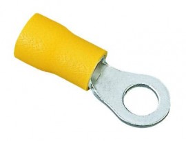 IDEAL Industries 83-2331 Vinyl Insulated Ring Terminal, 12 to 10 AWG, #8 Stud, 25-pack-