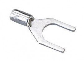 IDEAL Industries 83-6211 Non-Insulated Spade Terminal, 12 to 10 AWG, #8 Stud, 25 packs-
