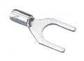 IDEAL Industries 83-6211 Non-Insulated Spade Terminal, 12 to 10 AWG, #8 Stud, 25 packs-